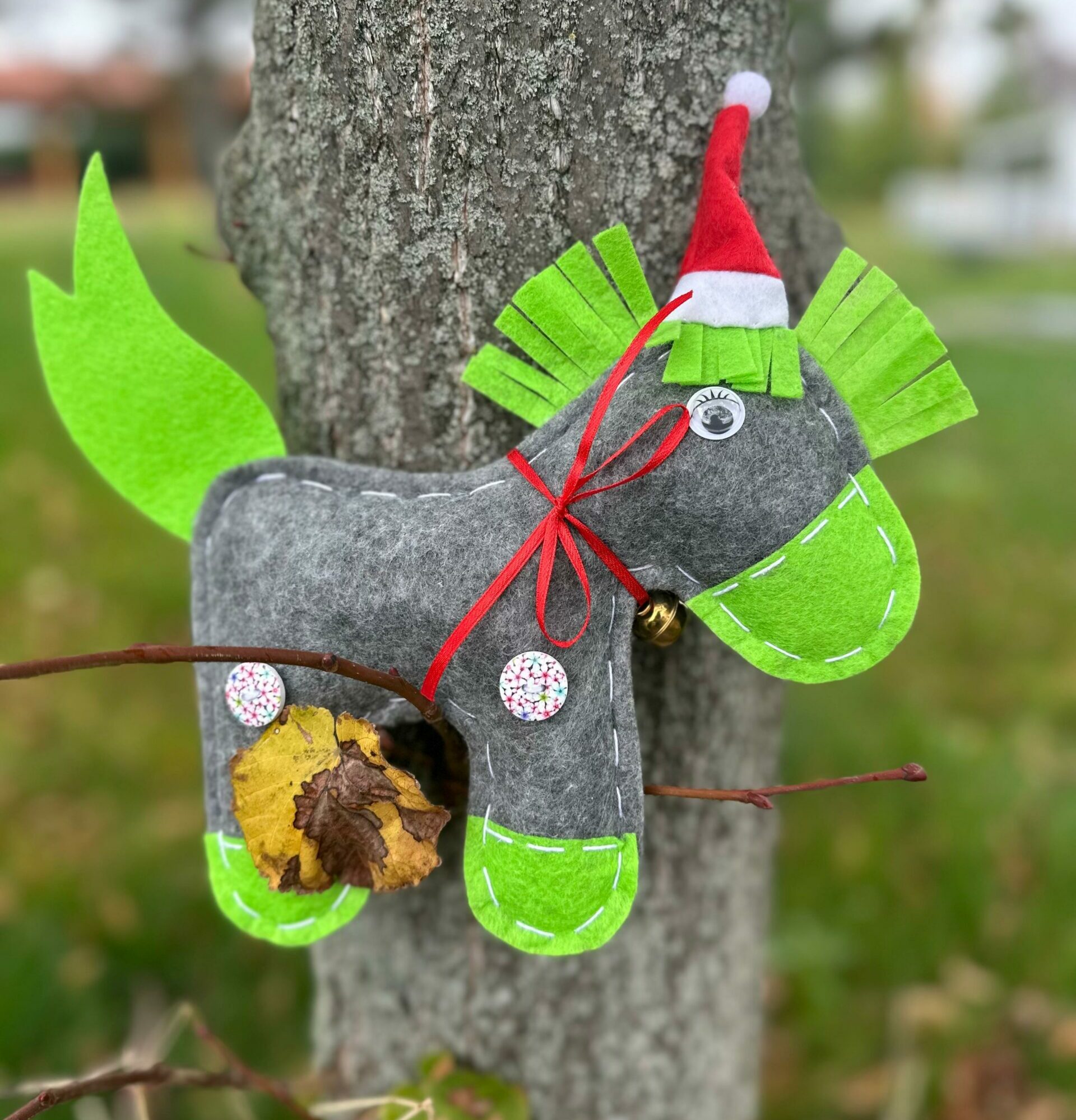 Kopyciak Świąteczny Mikołaj Szary