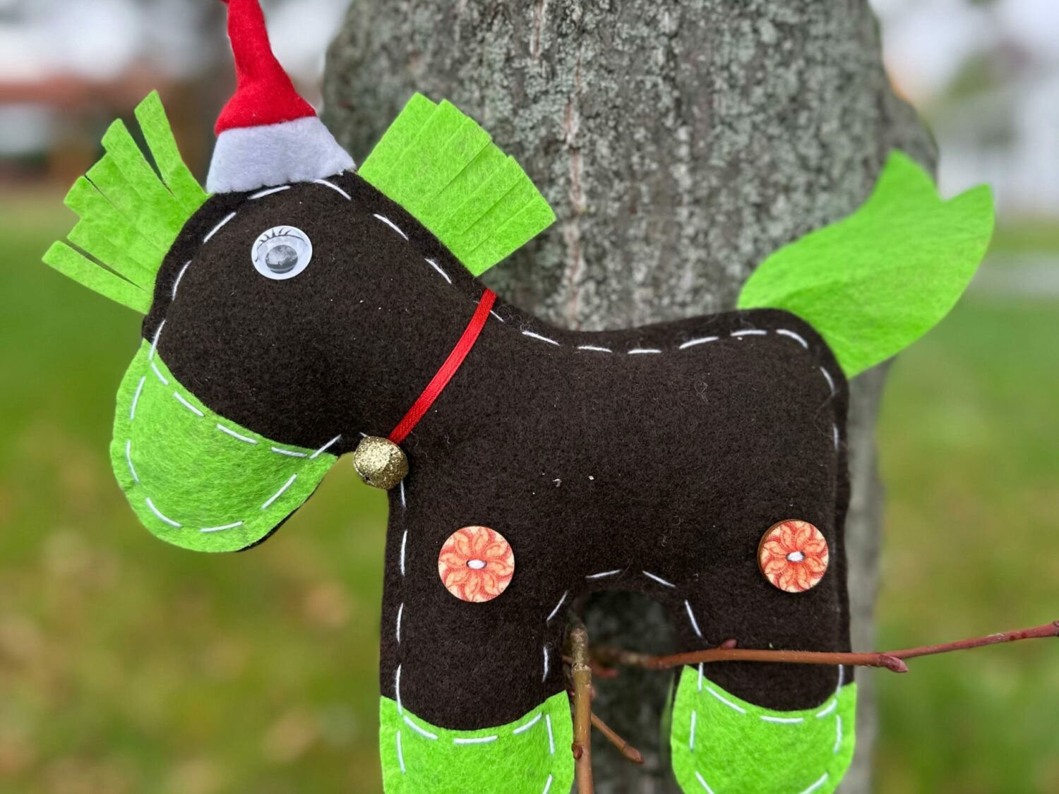 Kopyciak Świąteczny brązowy