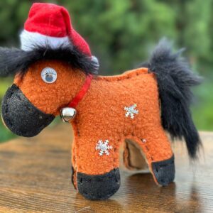 Kopyciak Mikołaj świąteczny brązowy