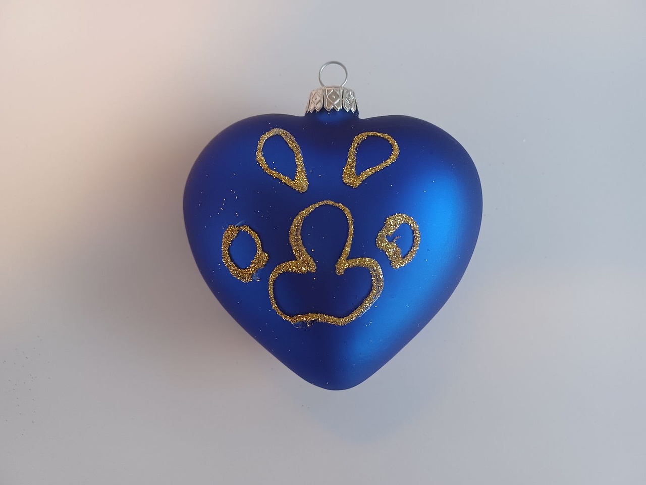 Bombka Świąteczna łapka niebieska