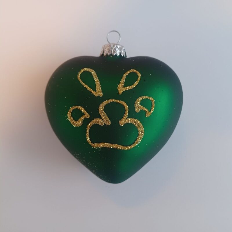 Bombka Świąteczna łapka zielona