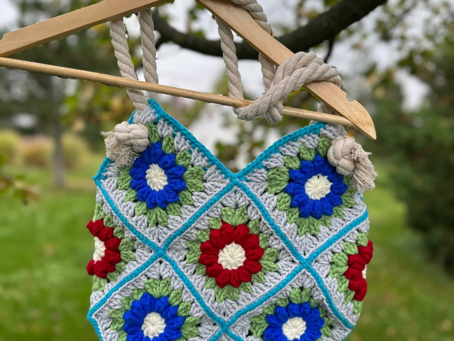 Torba Handmade kolorowa w kwiaty