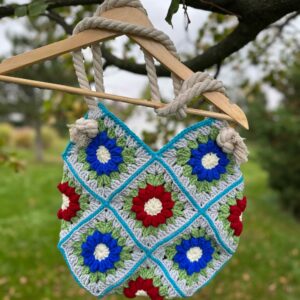 Torba Handmade kolorowa w kwiaty