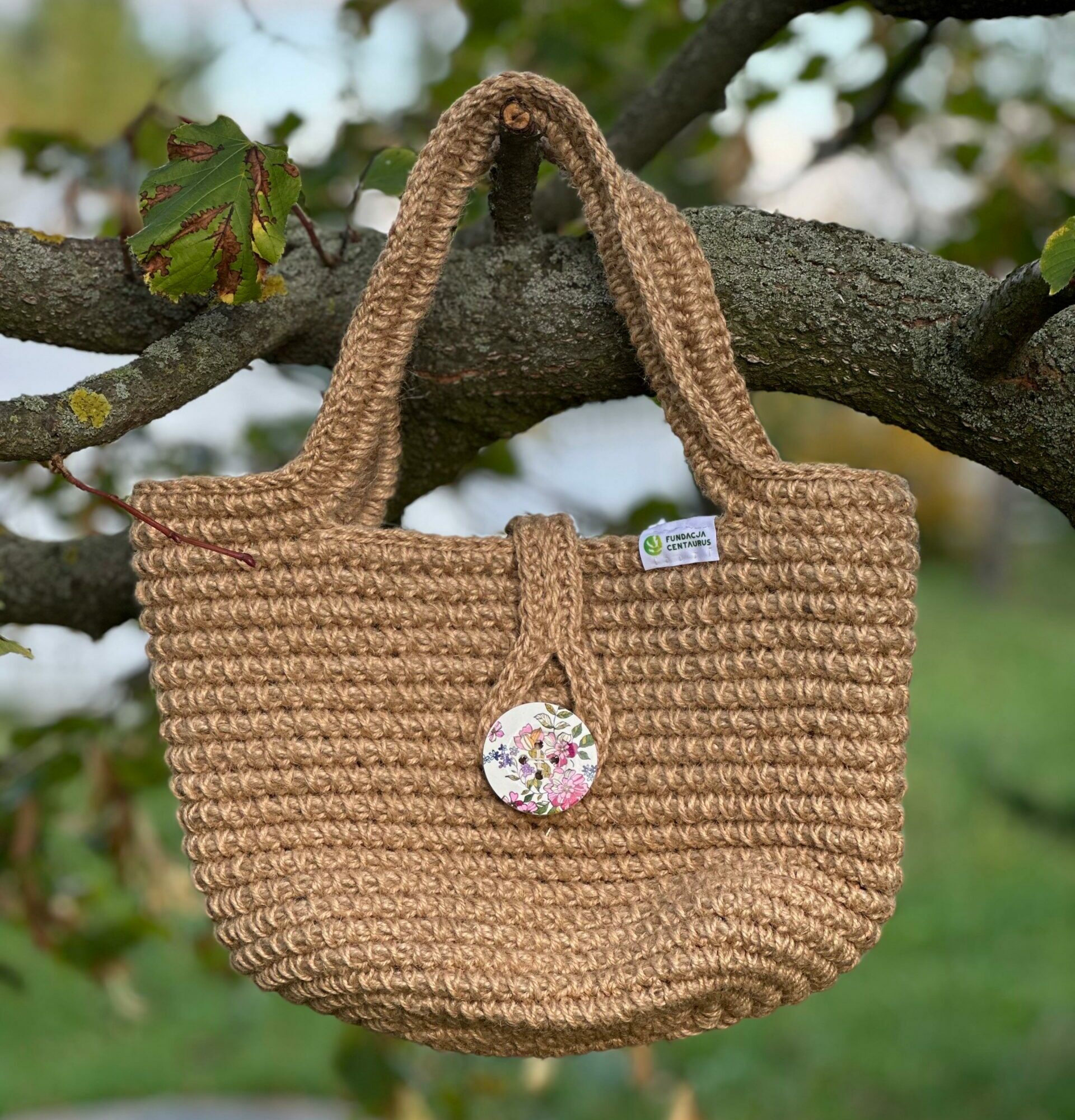 Torba Handmade ciemny beż