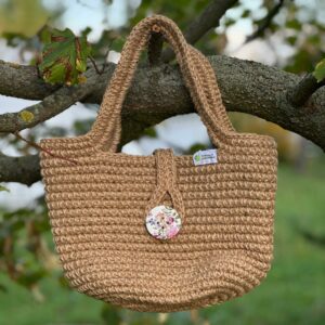 Torba Handmade ciemny beż