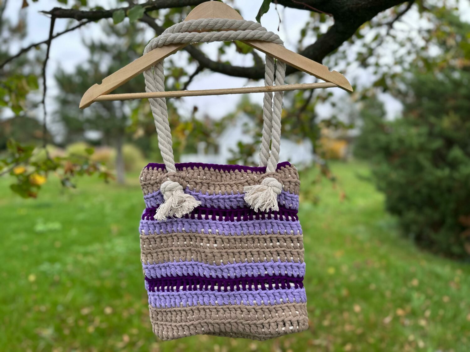 Torba Handmade fioletowa