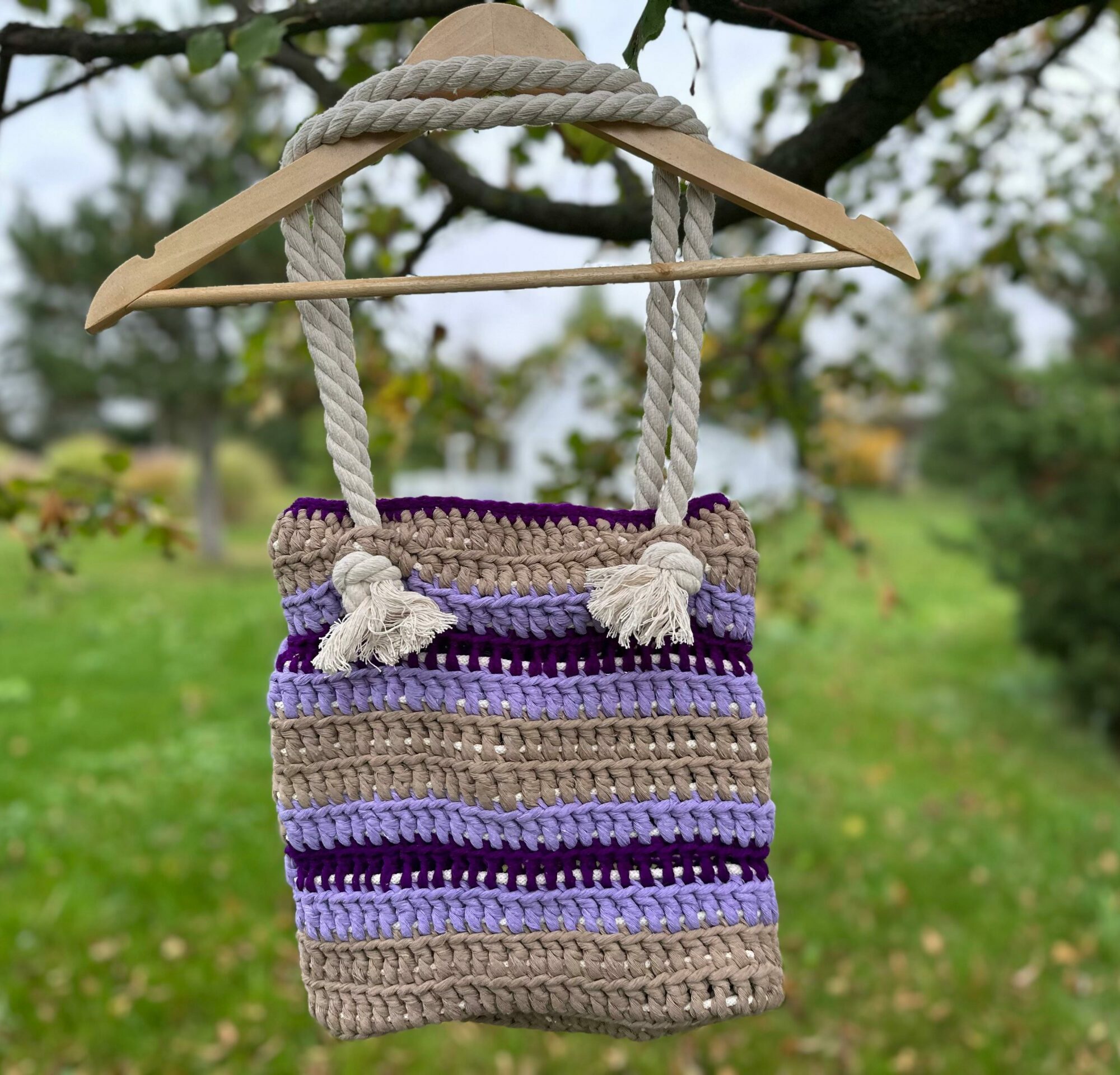 Torba Handmade fioletowa