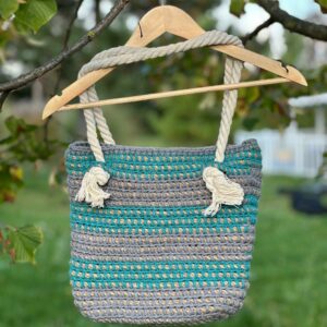 Torba Handmade szaro-zielona