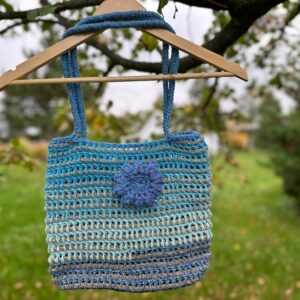 Torba Handmade z kwiatem