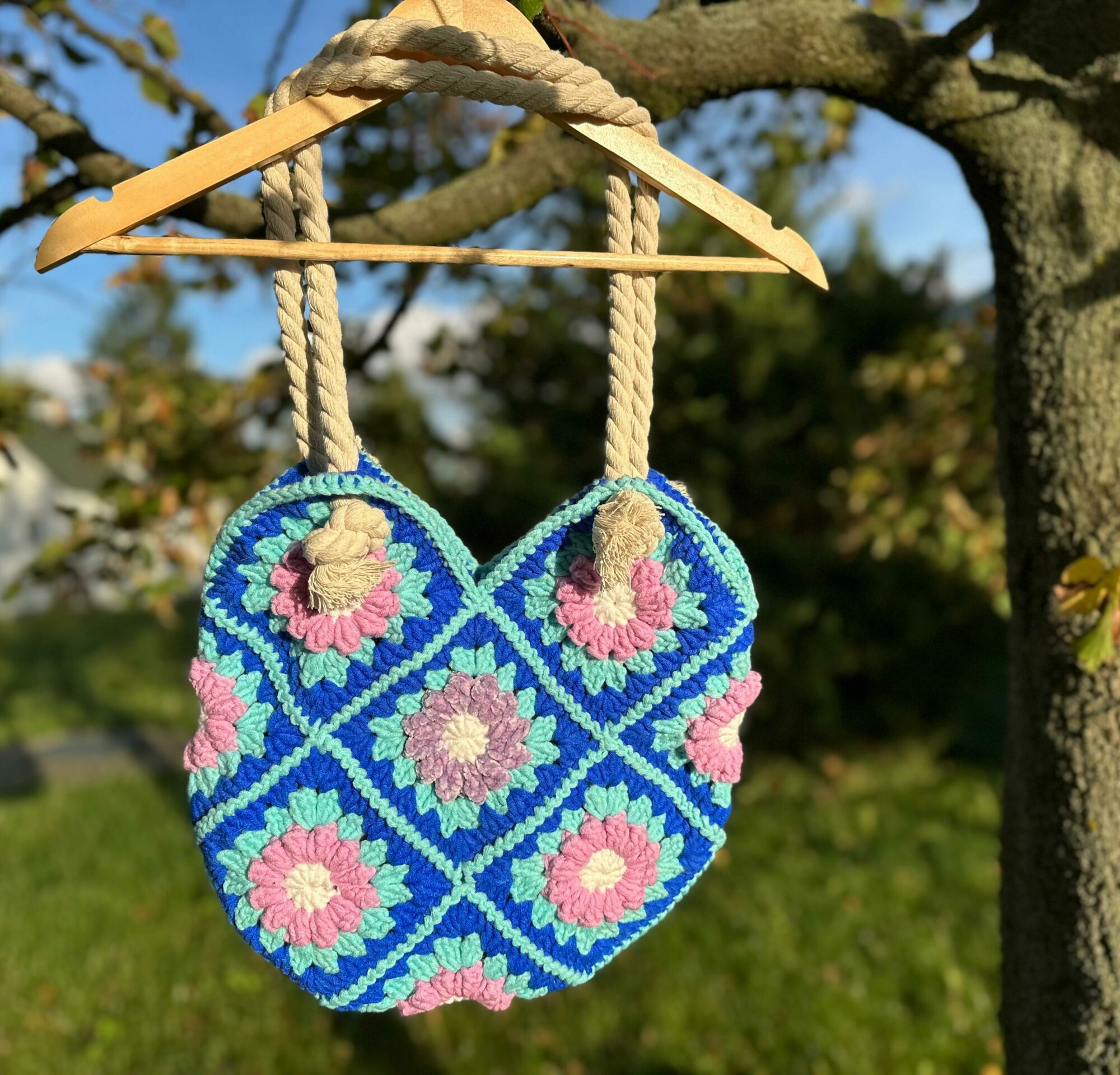 Torba Handmade niebieska