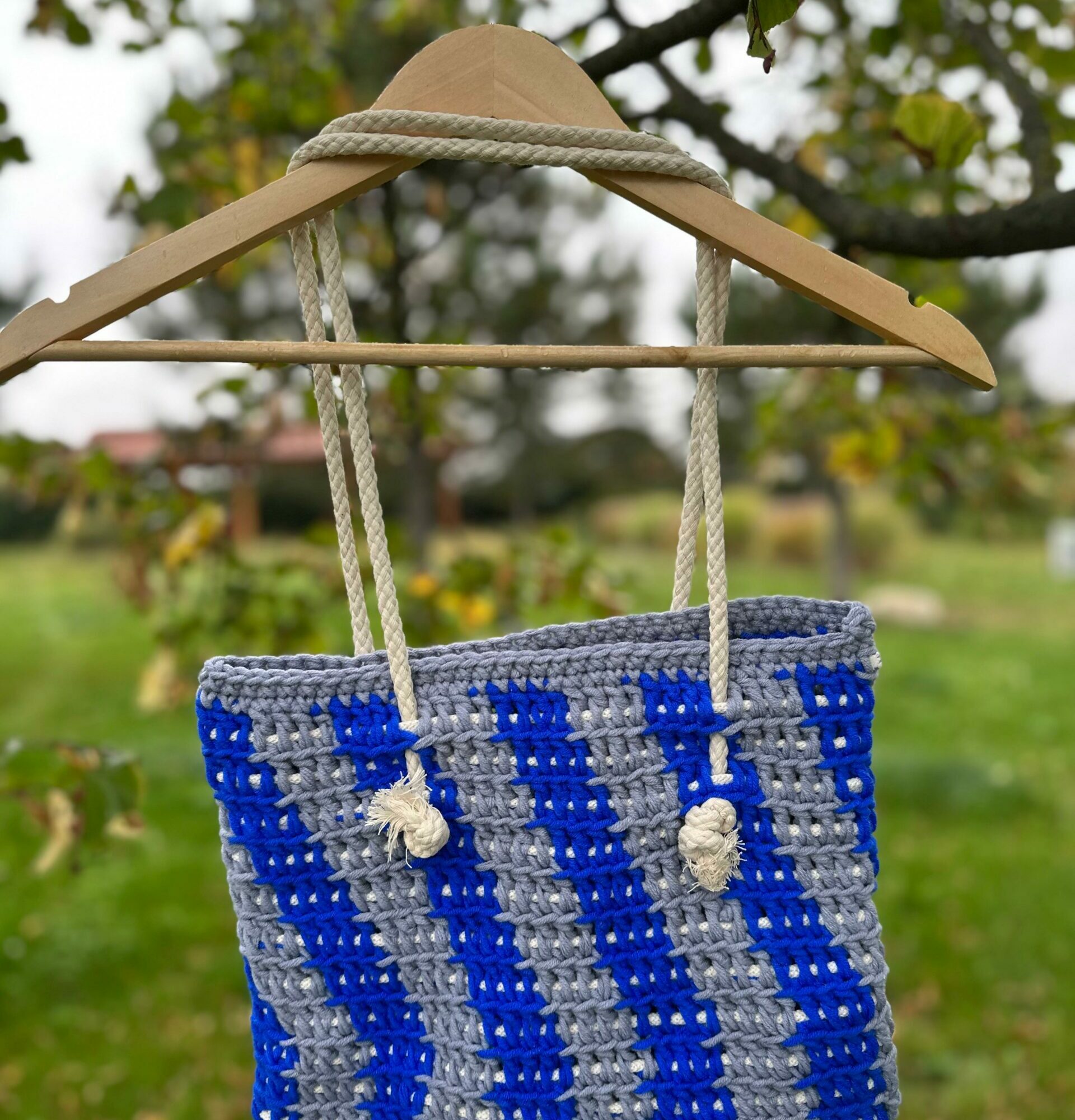 Torba Handmade chabrowo-szara