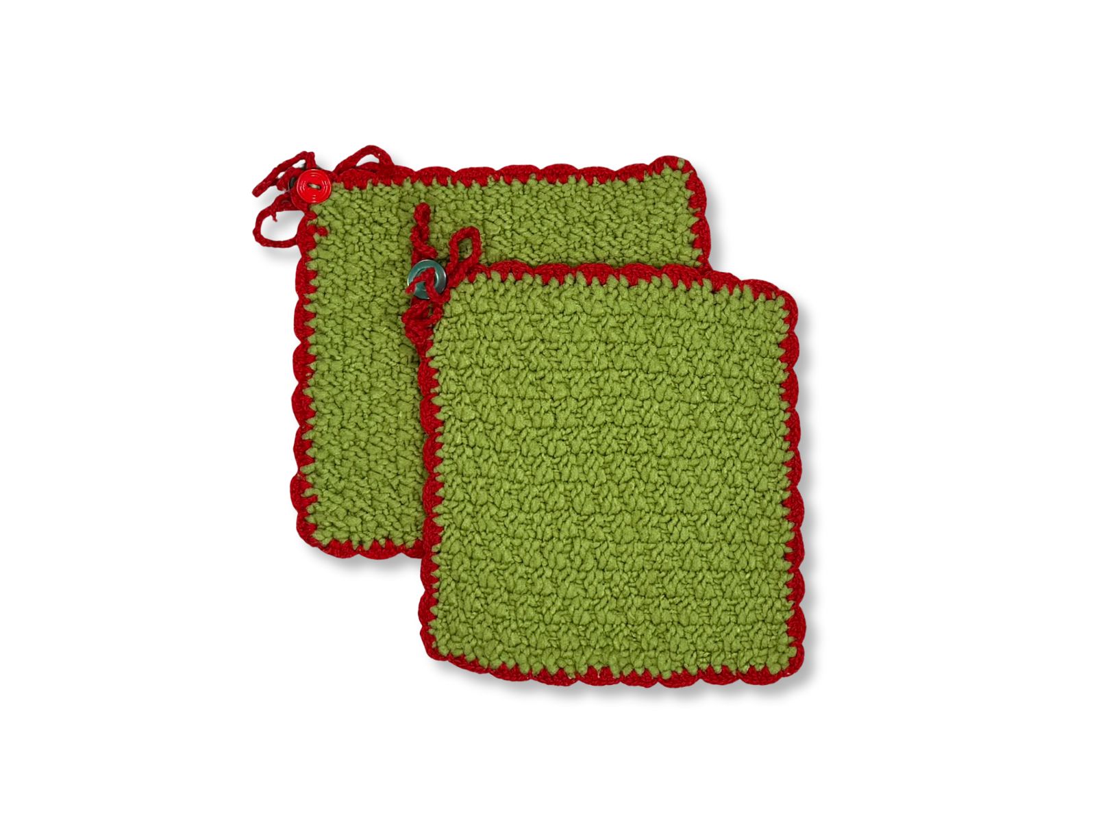 Chwytak/łapka handmade do garnków zielona