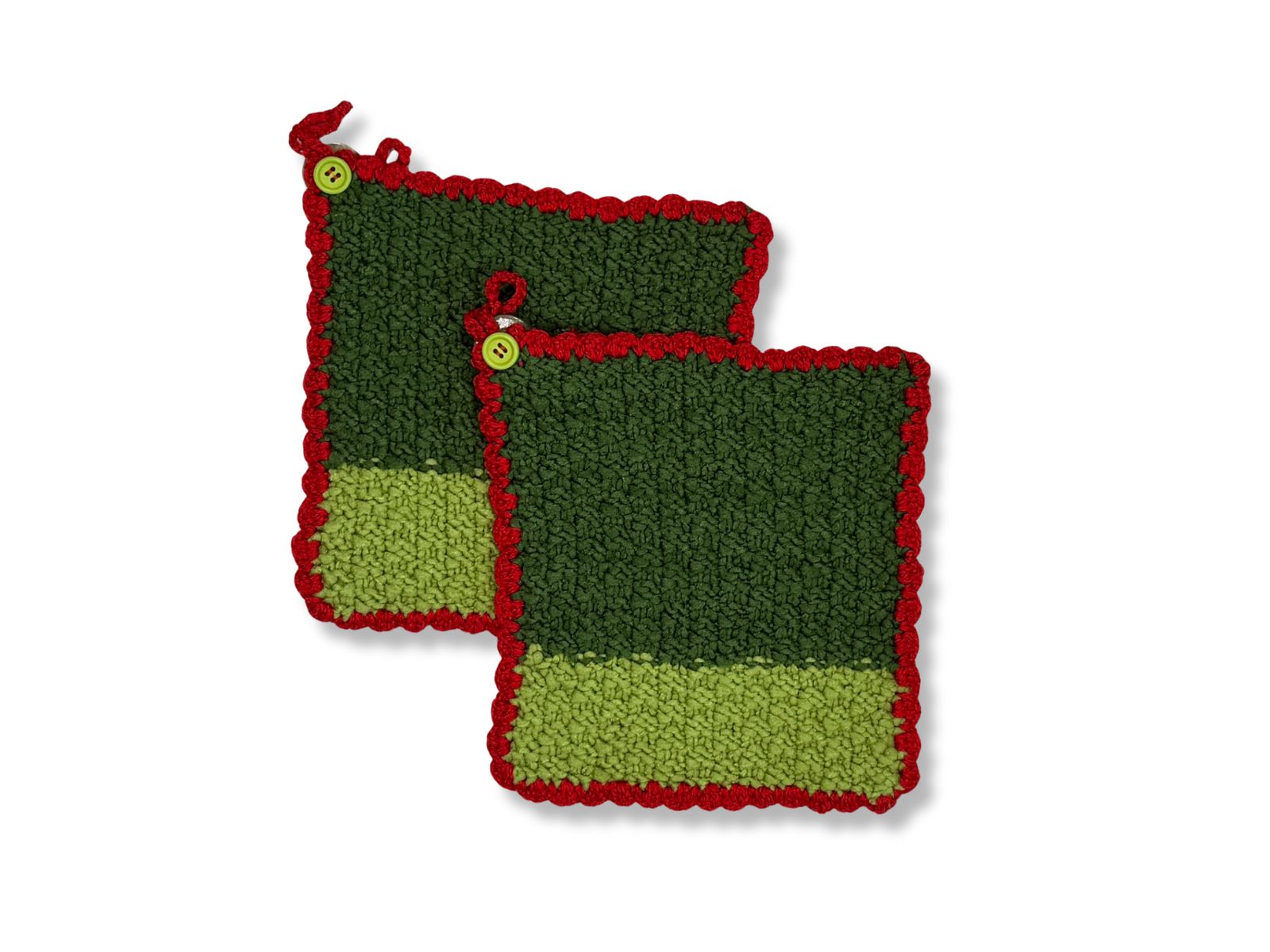 Chwytak/łapka na garnki handmade ciemna zieleń