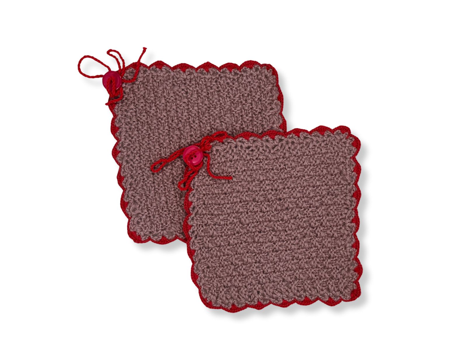 Chwytak/łapka na garnki handmade brązowa