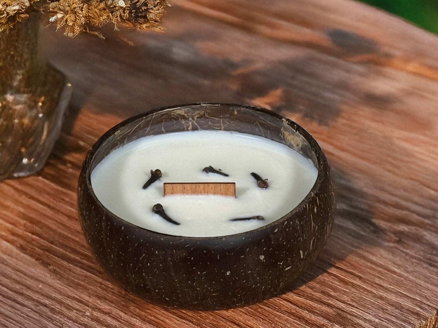 Świeczka w kokosie - idealna na zimowe dni