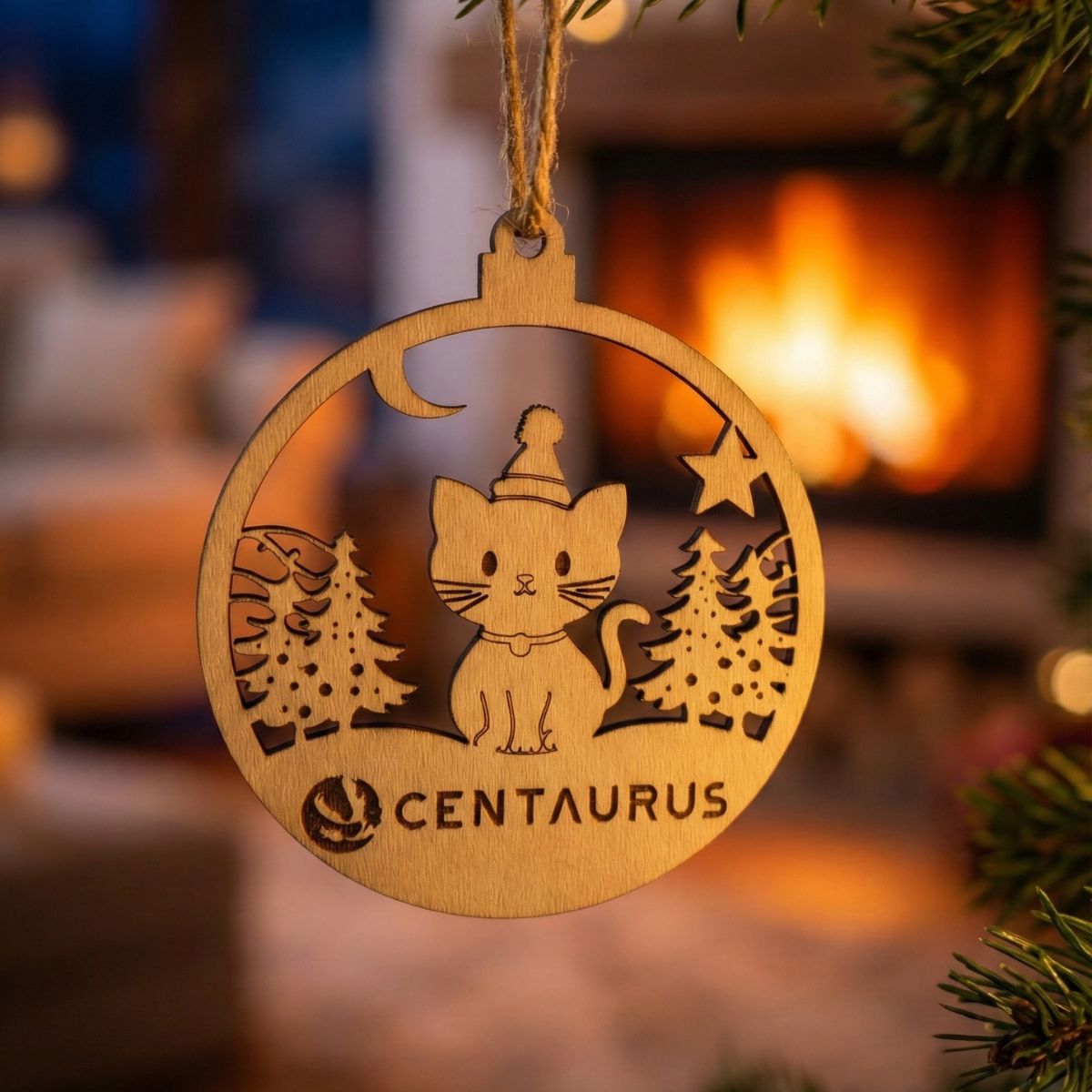 Bombka handmade kotek