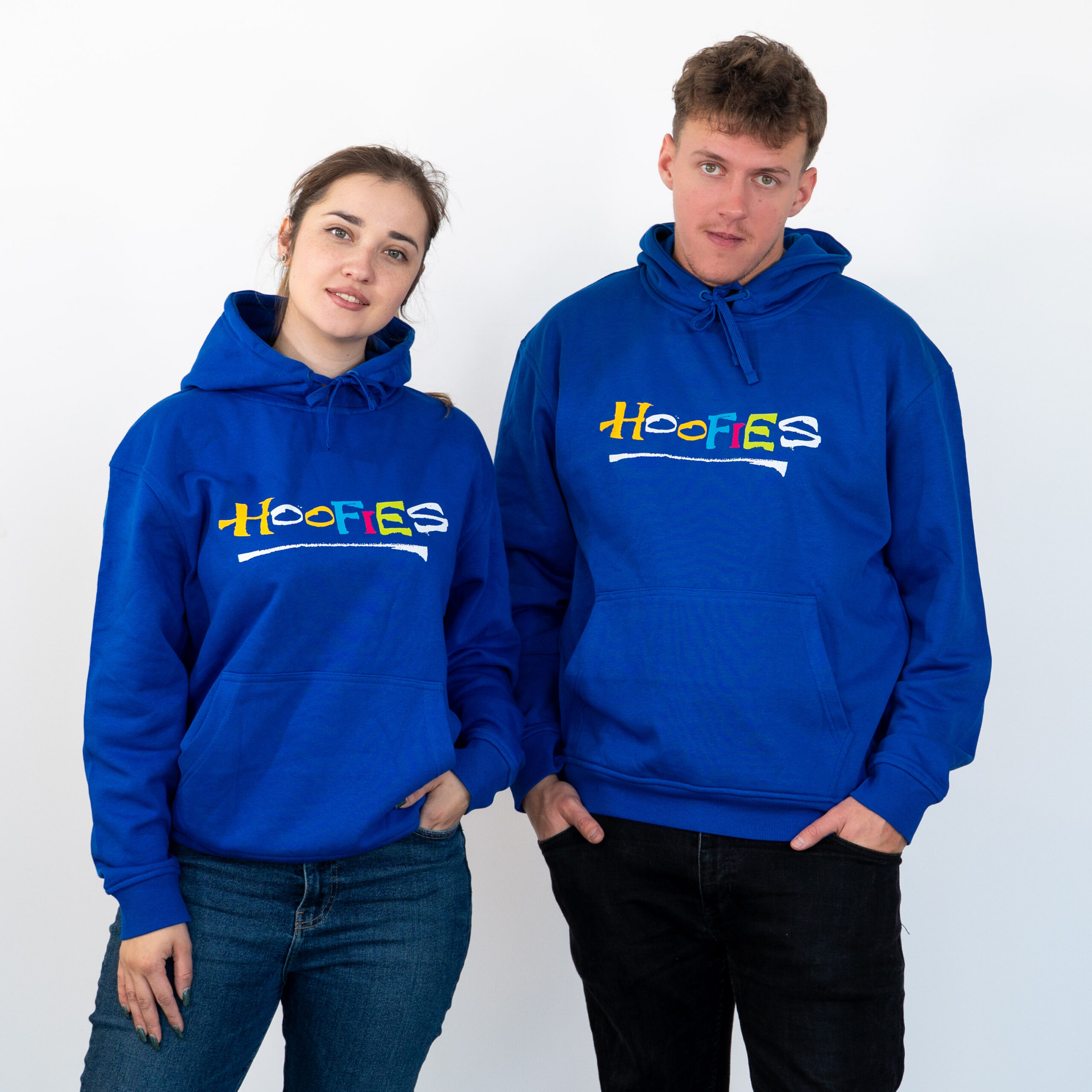 Bluza niebieska unisex - logo Hoofies