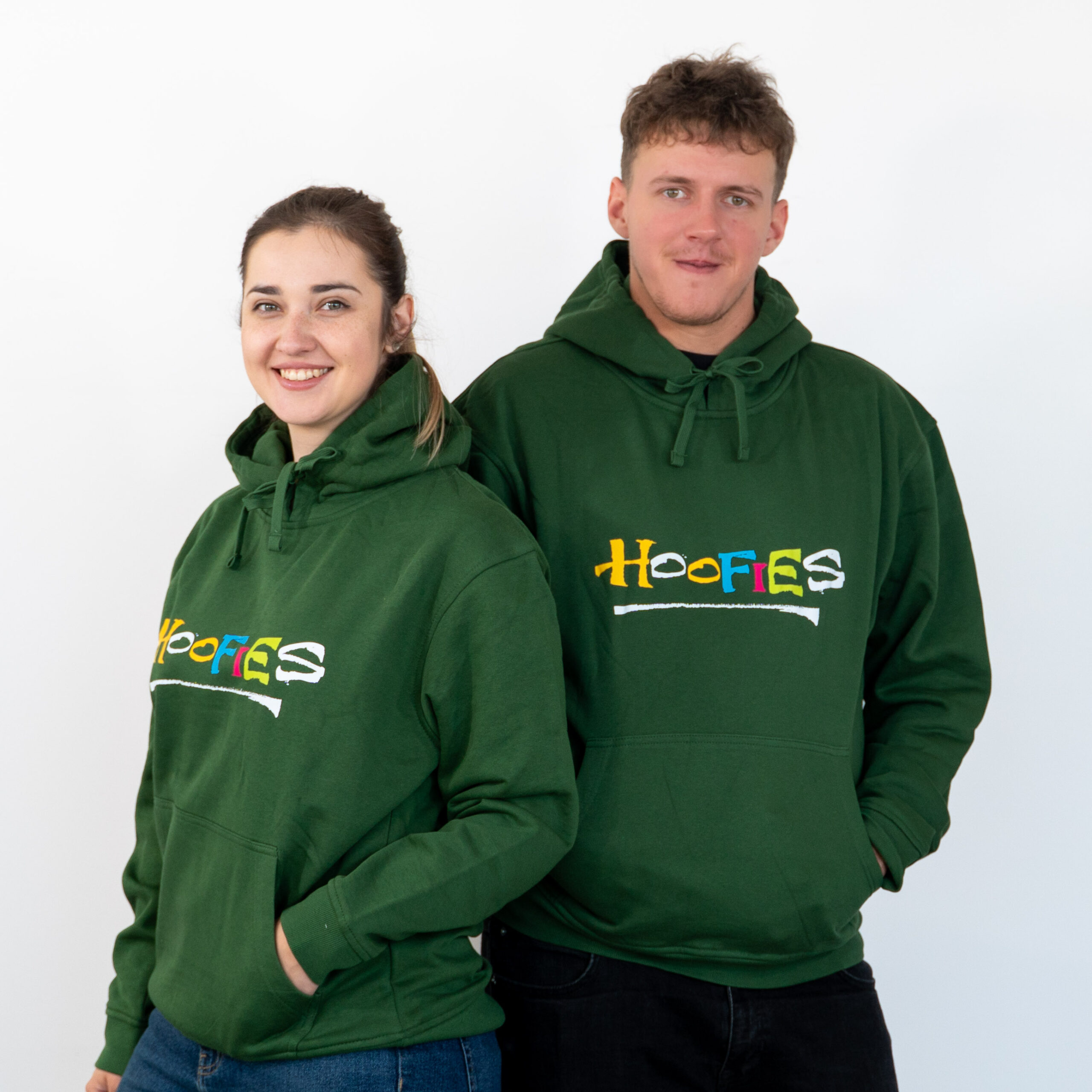 Bluza zielona unisex - logo Hoofies