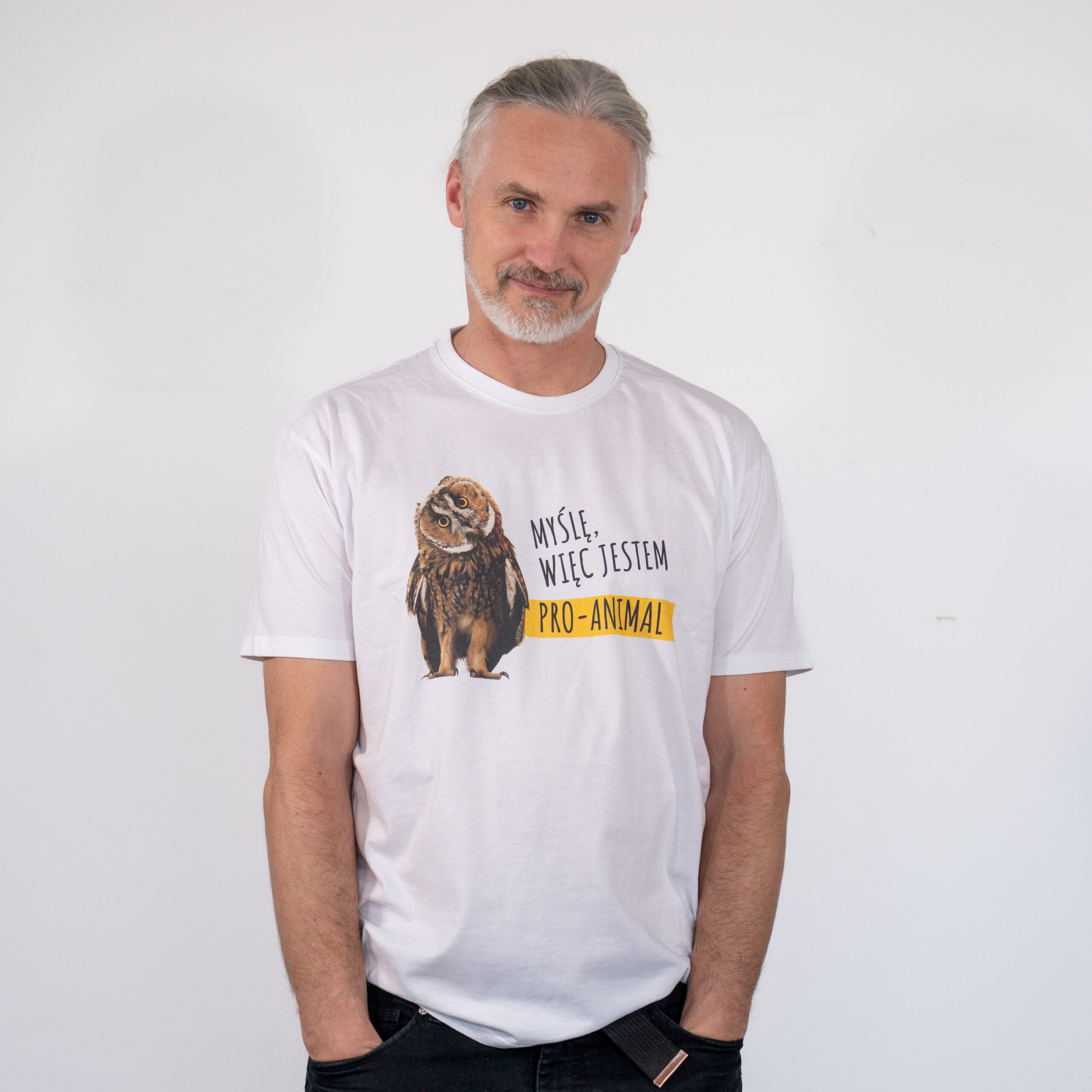Koszulka męska - Myślę, więc jestem pro-animal